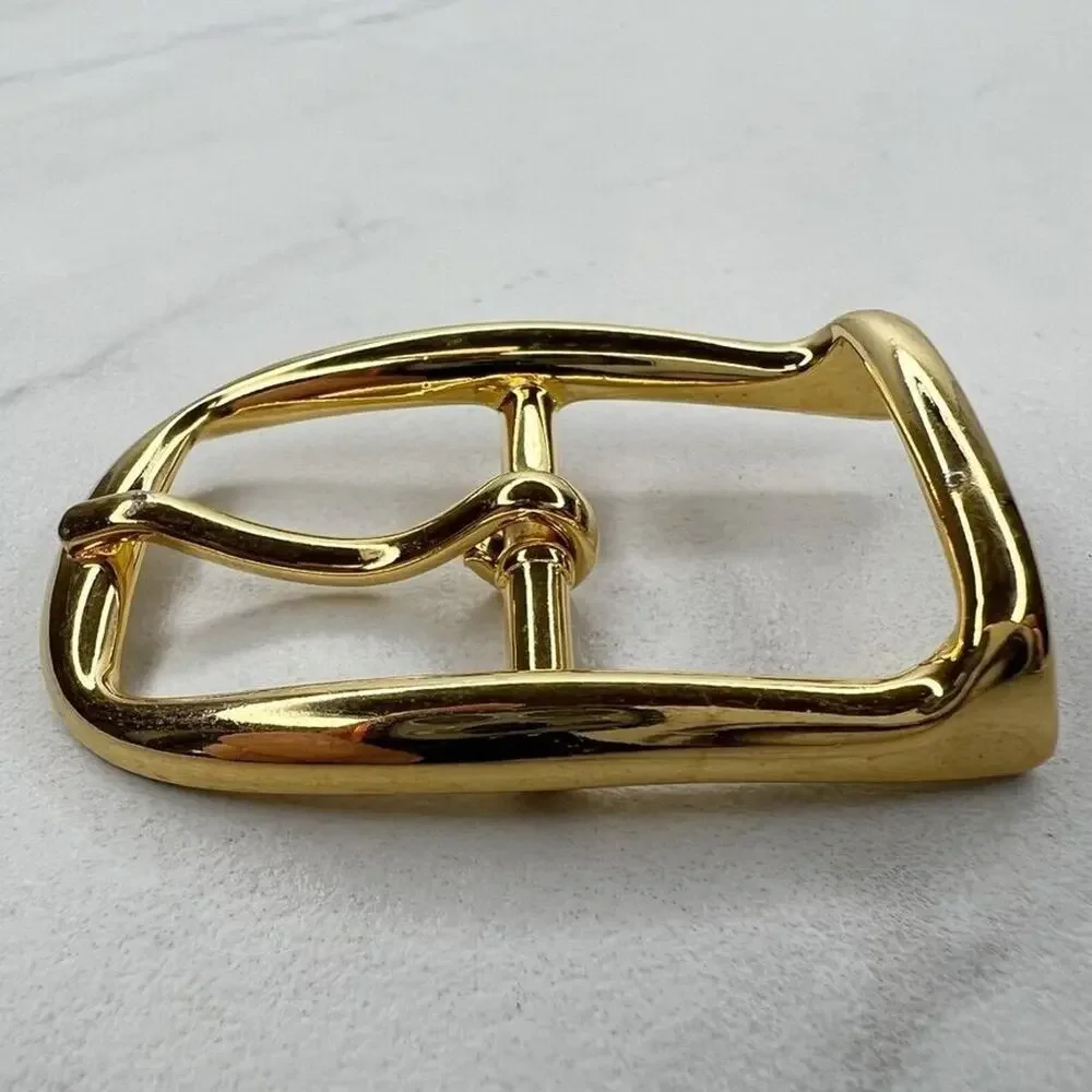 Vintage Gold Tone Simple Basic Belt Buckle for up to 1 Inch Belt